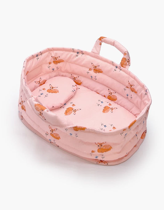 Couffin en tissu pour mini poupée