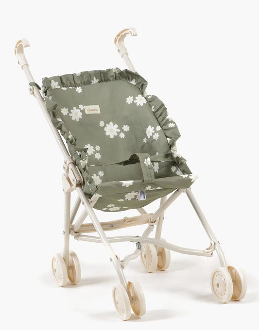 Poussette poupée à volants Marguerites