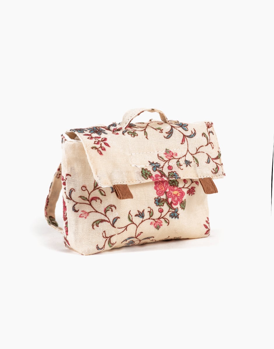 Cartable Swan pour poupée en twill Orchid Emile & Ida