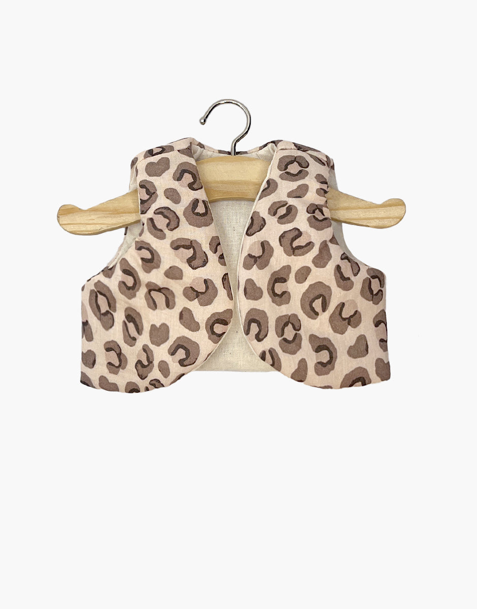 Gilet sans manches Tao en coton Léopard