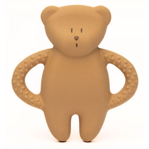 Ourson de dentition en caoutchouc naturel cappuccino