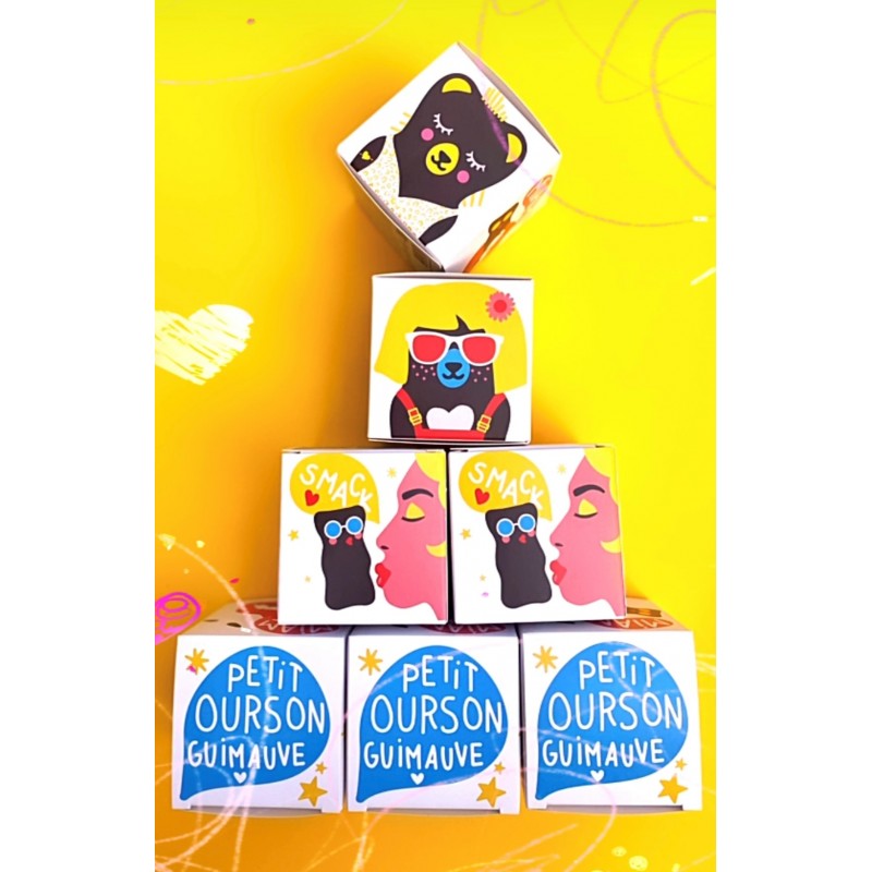 Cube Ourson Guimauve Portraits