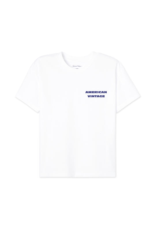 American Vintage : Tee-shirt Fizvalley Blanc