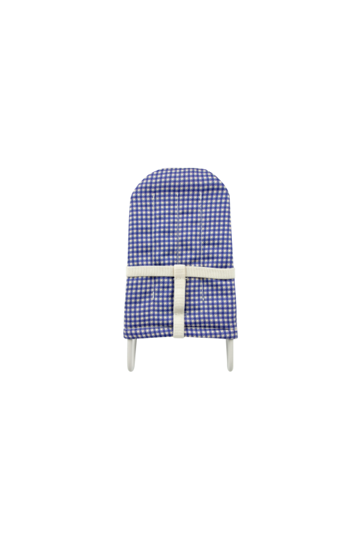 Transat Vichy bleu pour bébé Gommu pocket