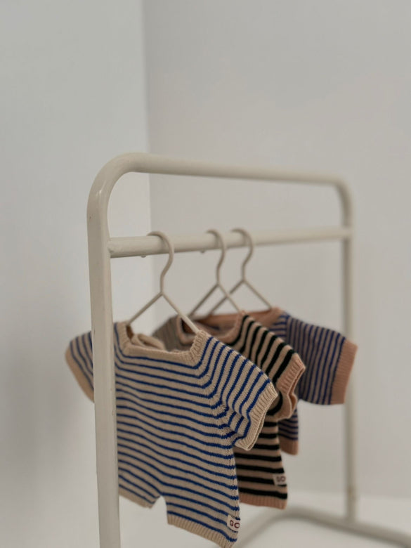 Combinaison à rayures pour bébé Gommu 32 cm