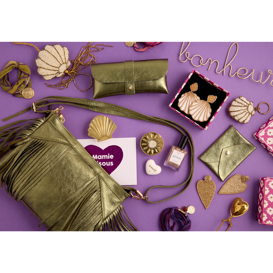 Cœur en céramique "mamie" gold