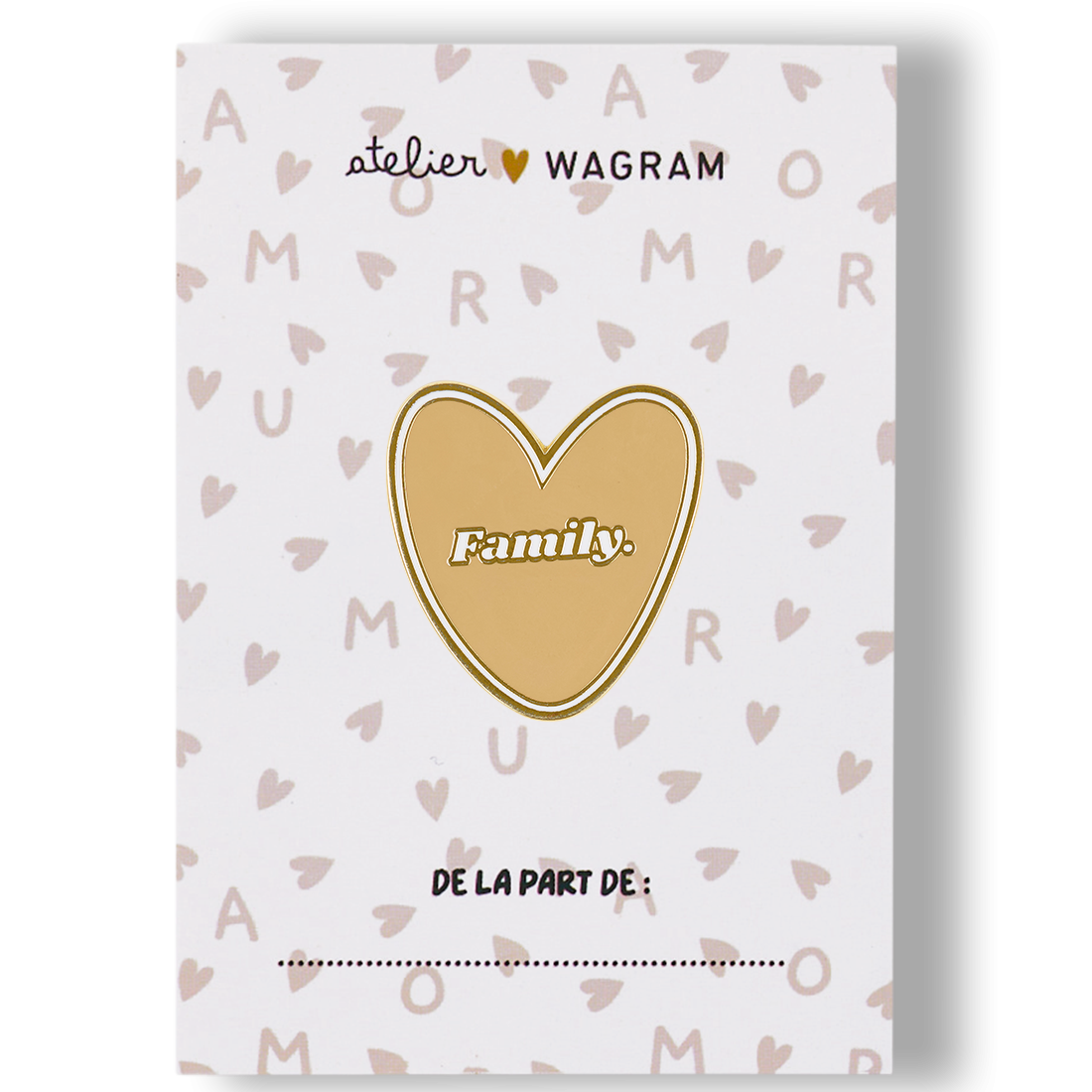 Pins coeur silicone