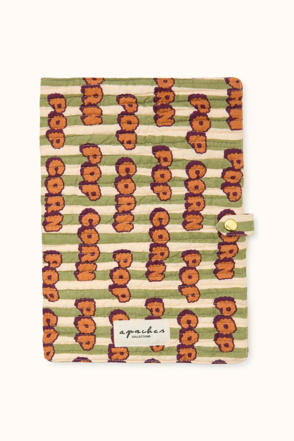 Protège Carnet de santé "Pop Corn" Olive