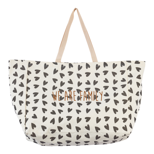 Maxi Caba écru coeurs