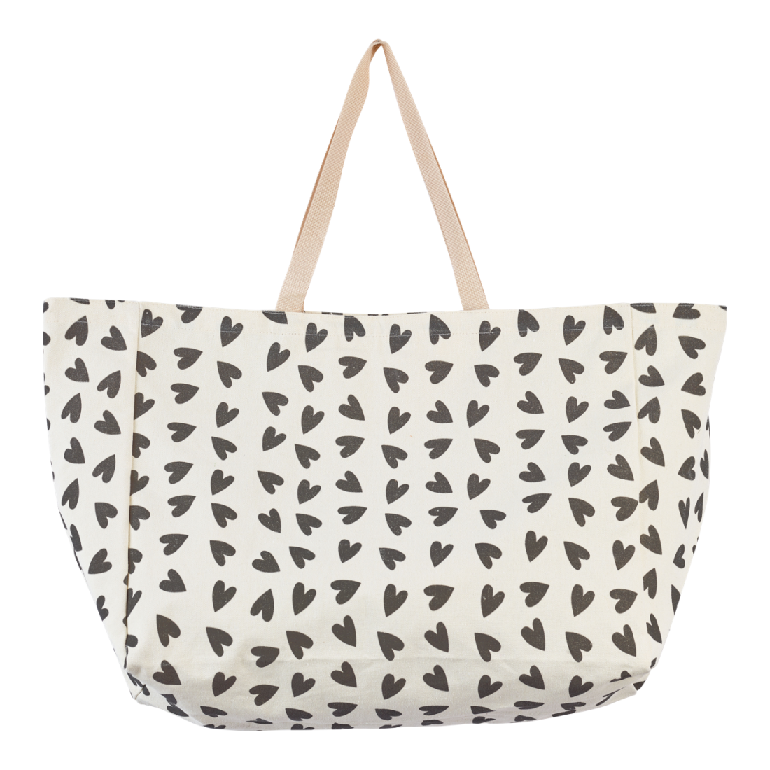 Maxi Caba écru coeurs