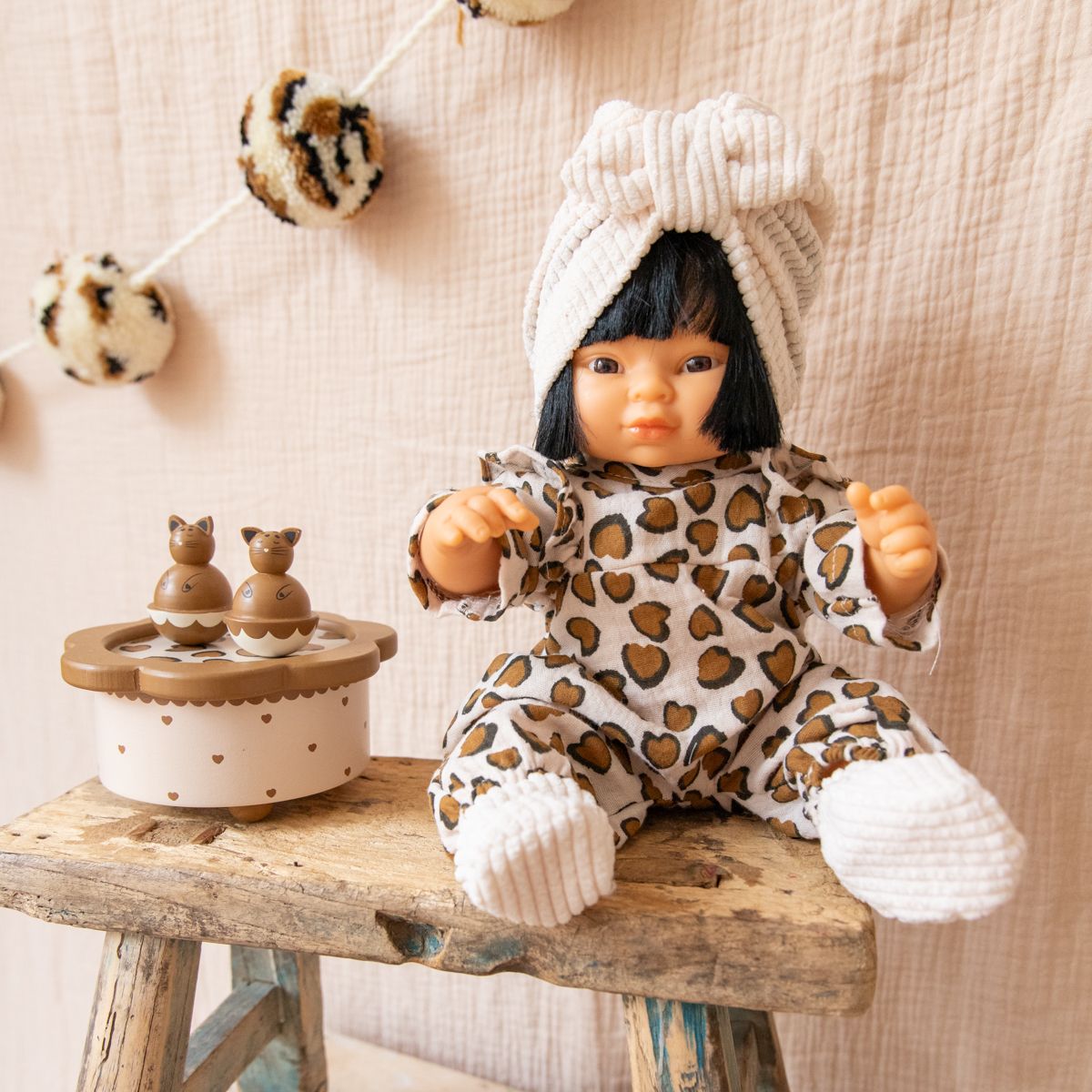 Boite à musique léopard