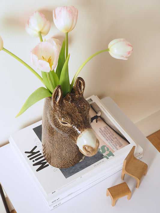 Vase en céramique Âne