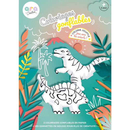 Coloriage gonflable -Dino
