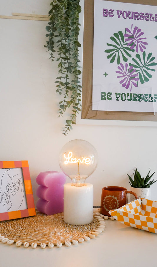 Ampoules LED à texte