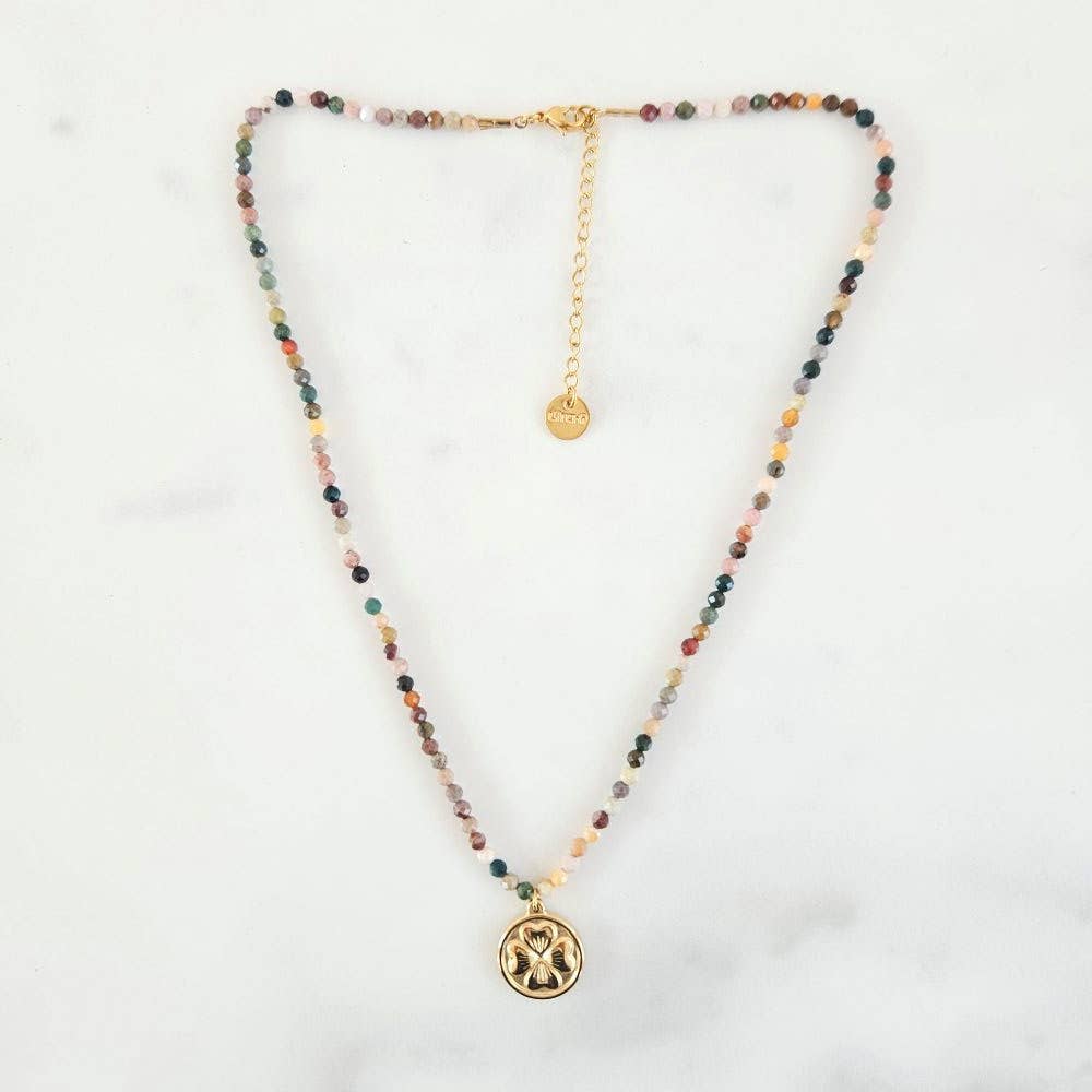 Collier trèfle Maya