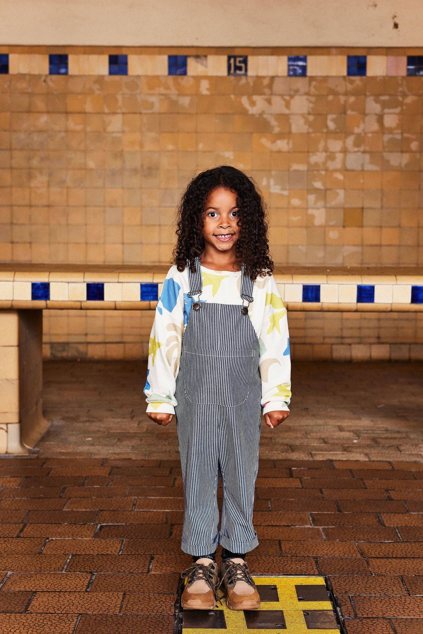 Salopette Eliette  rayure marine