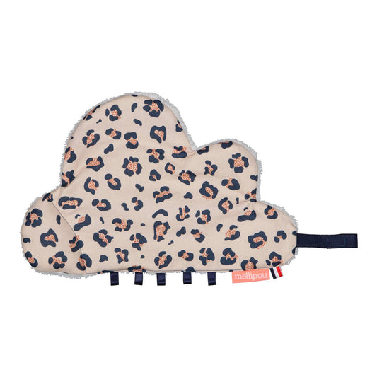 Doudou attache tétine léopard