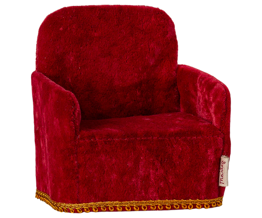 Maileg : Fauteuil, Souris - Rouge