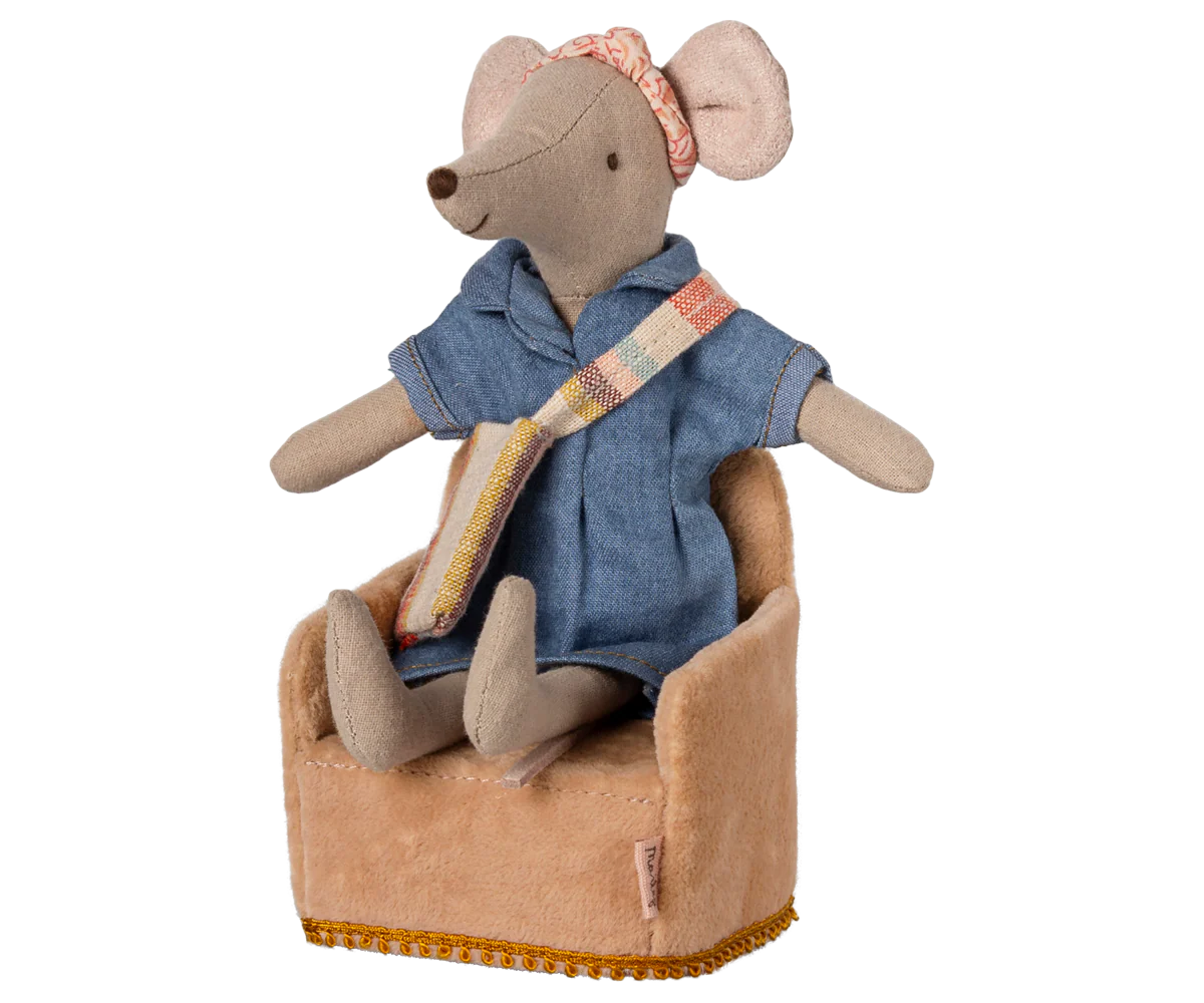 Maileg : Fauteuil, Souris - Poudré