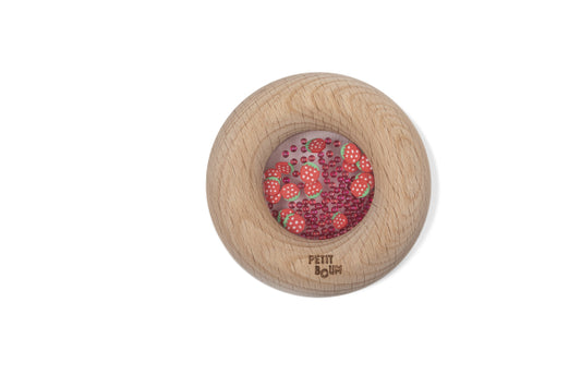 Hochet sensoriel Sensory Donut fraises