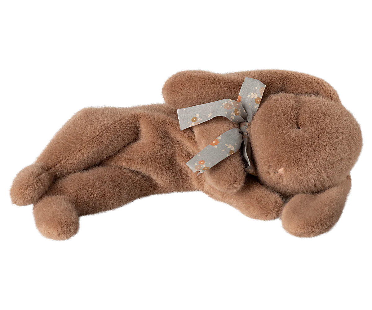 Maileg : Peluche lapin couché, Small - Marron "Soft brown"