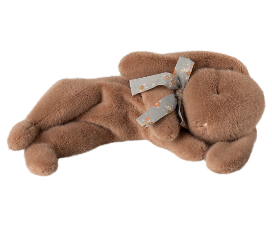 Maileg : Peluche lapin couché, Small - Marron "Soft brown"