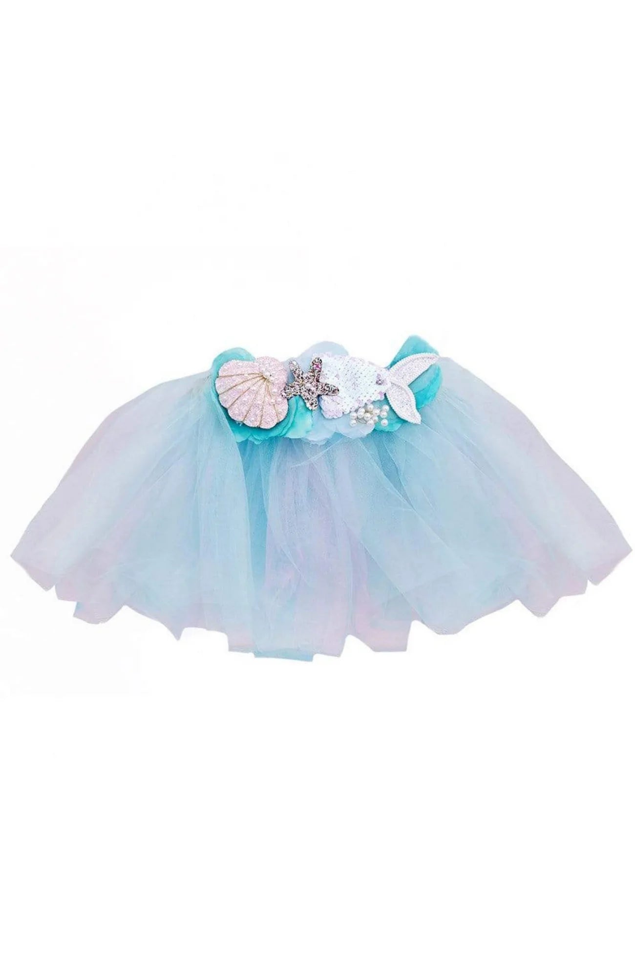 Tutu de sirène, bleu pastel, 4-6 ans