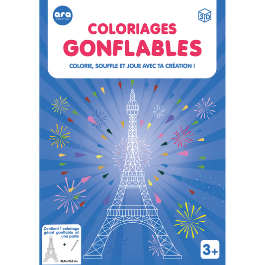 Coloriage gonflable - Tour Eiffel