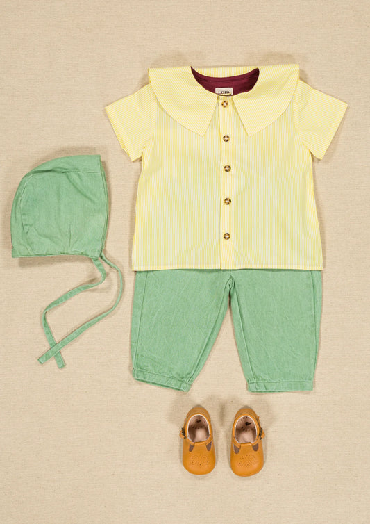 Pantalon grégoire - denim vert