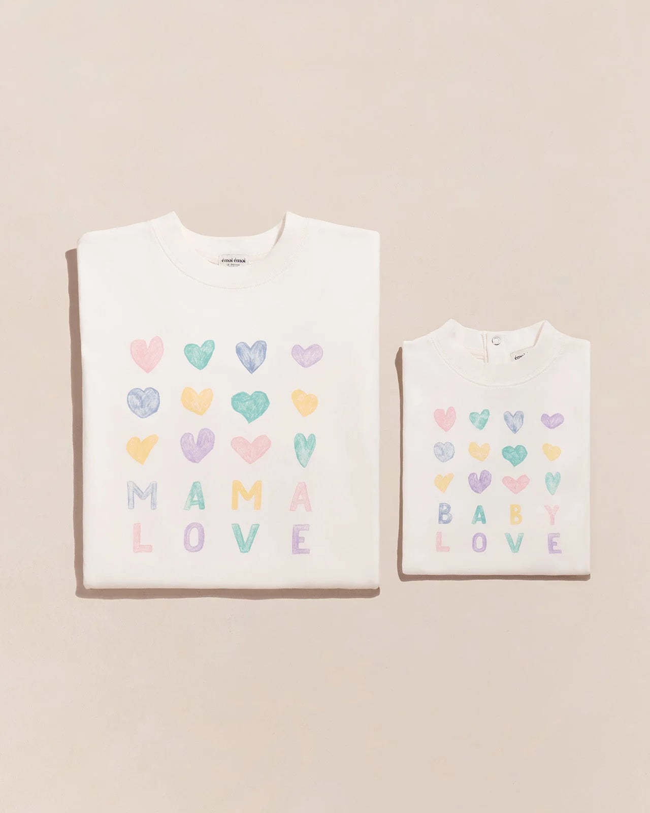Le t-shirt Baby Love en coton bio - blanc