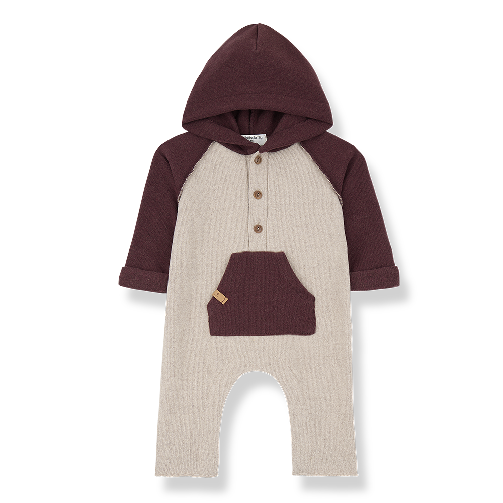 Combinaison LUDVIG beige & bordeaux