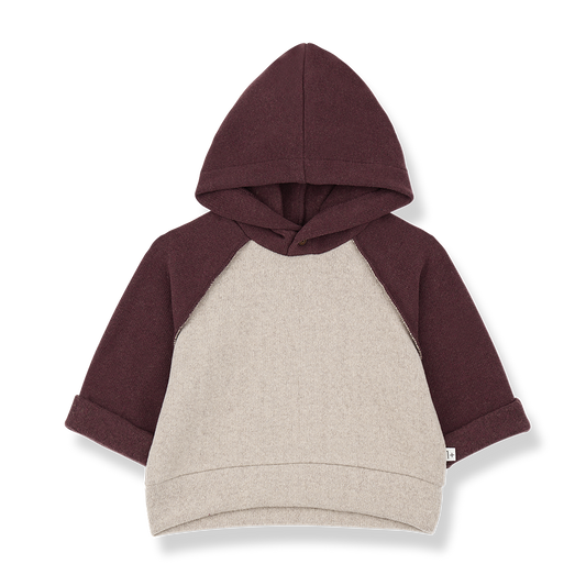 Sweat HAKON beige & bordeaux
