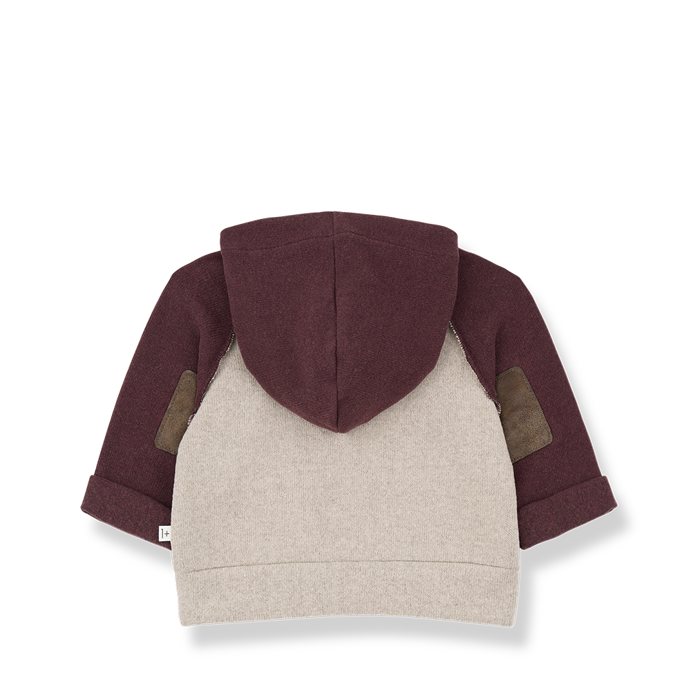 Sweat HAKON beige & bordeaux