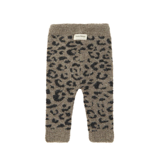 Legging en tricot léopard