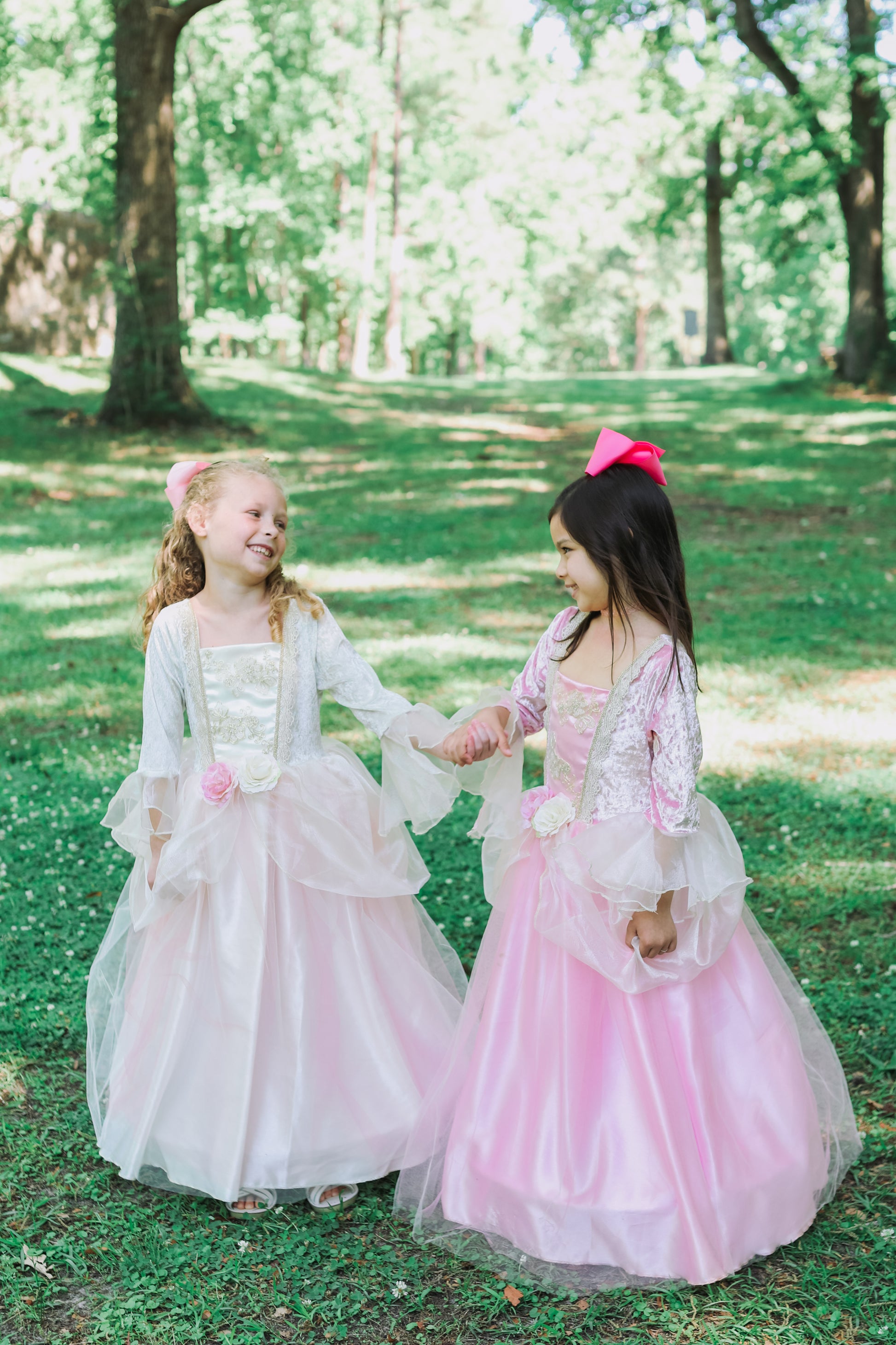 Robe de princesse rose et or 5/6 ans