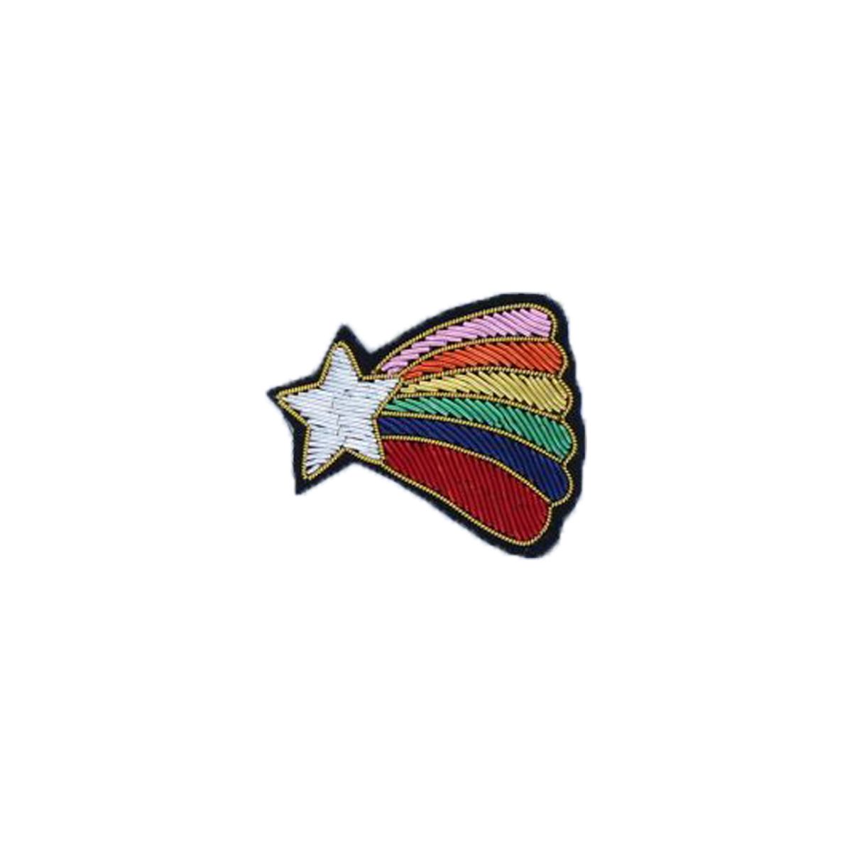 Broche étoile filante arc-en-ciel