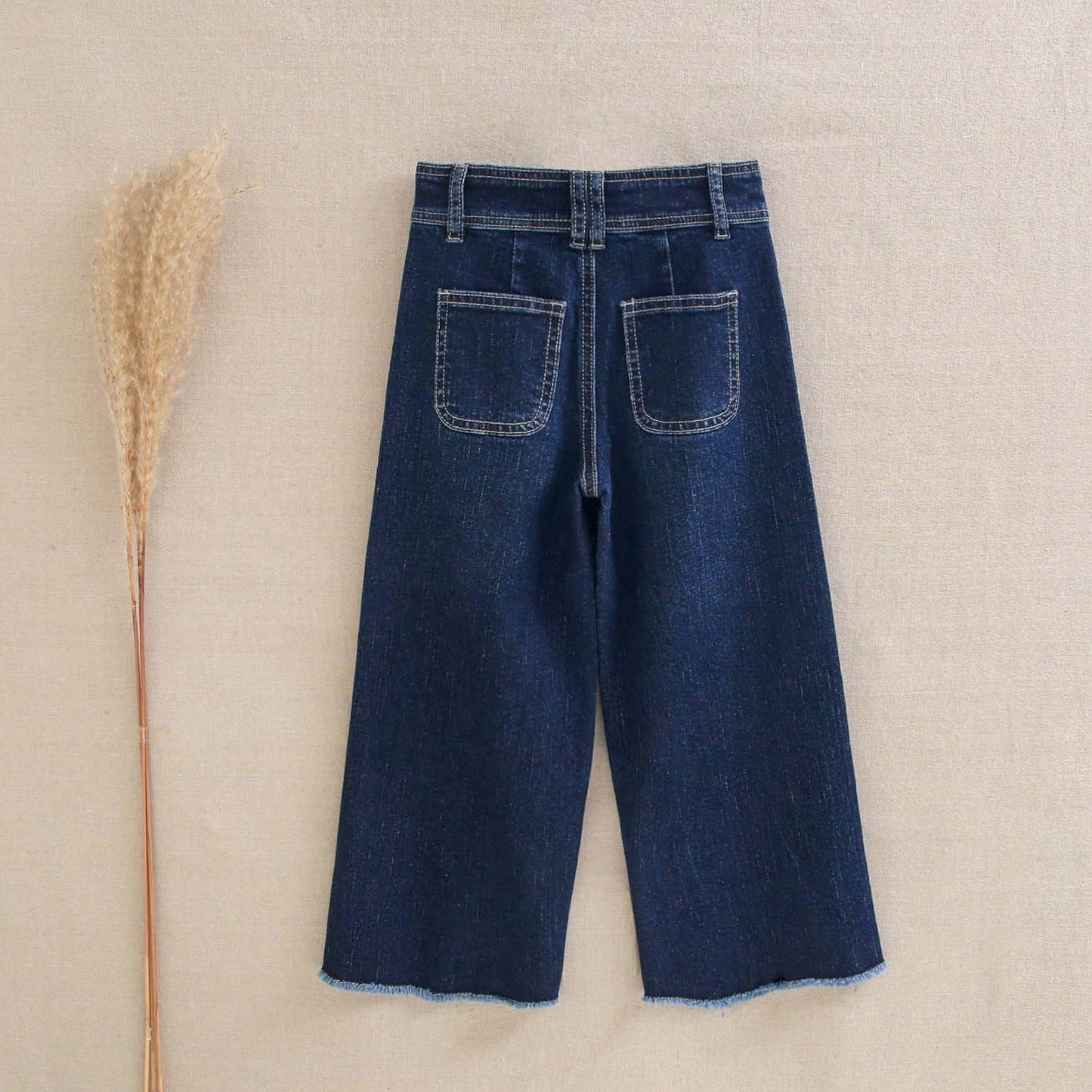 Pantalon long pour fille, culotte en jean