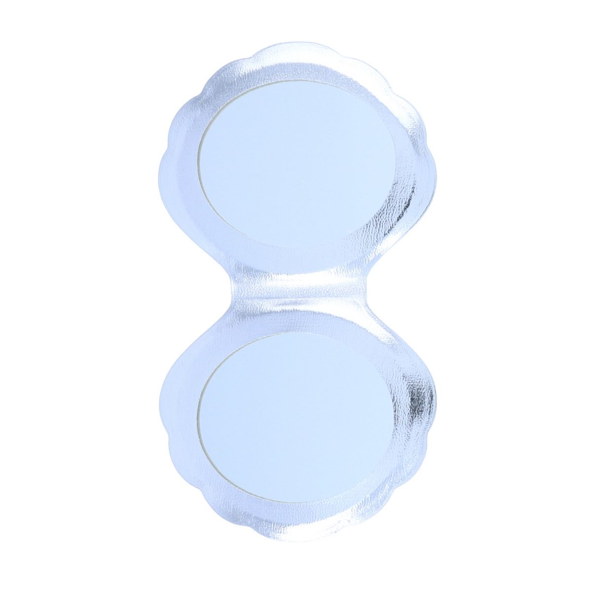 Miroir de poche coquillage iridescent