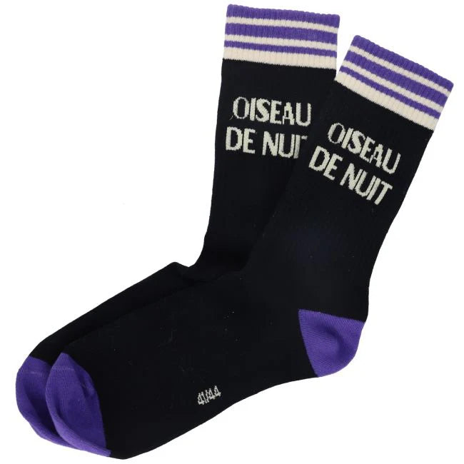 Chaussettes adulte "Oiseau de Nuit" taille 41-44