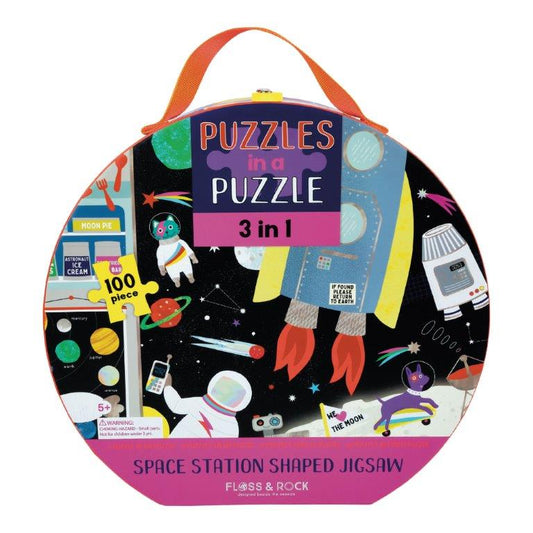 Puzzle 100 pièces 3 en 1 "Espace"