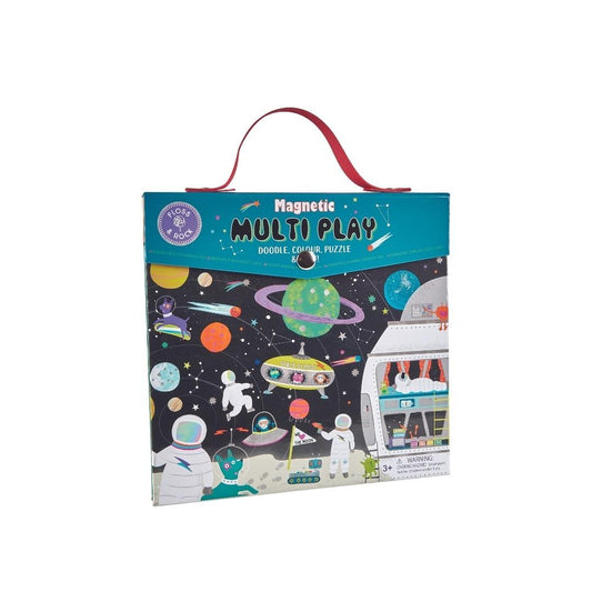 Ardoise magnétique Multi jeux "Espace"