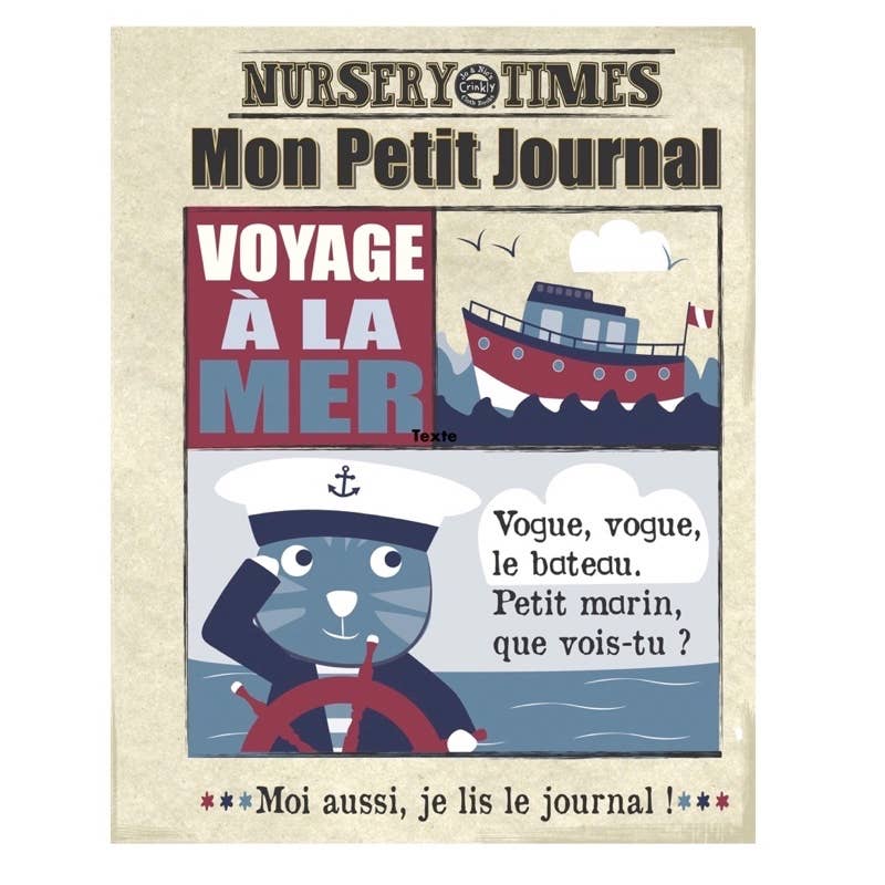 Mon petit journal en tissu