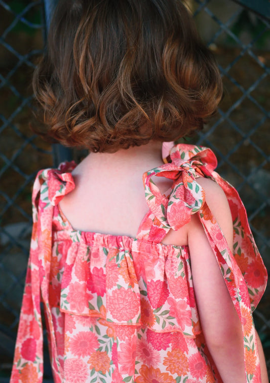 Blouse castille - pivoine