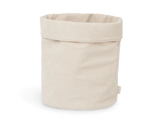 Panier de rangement velours beige