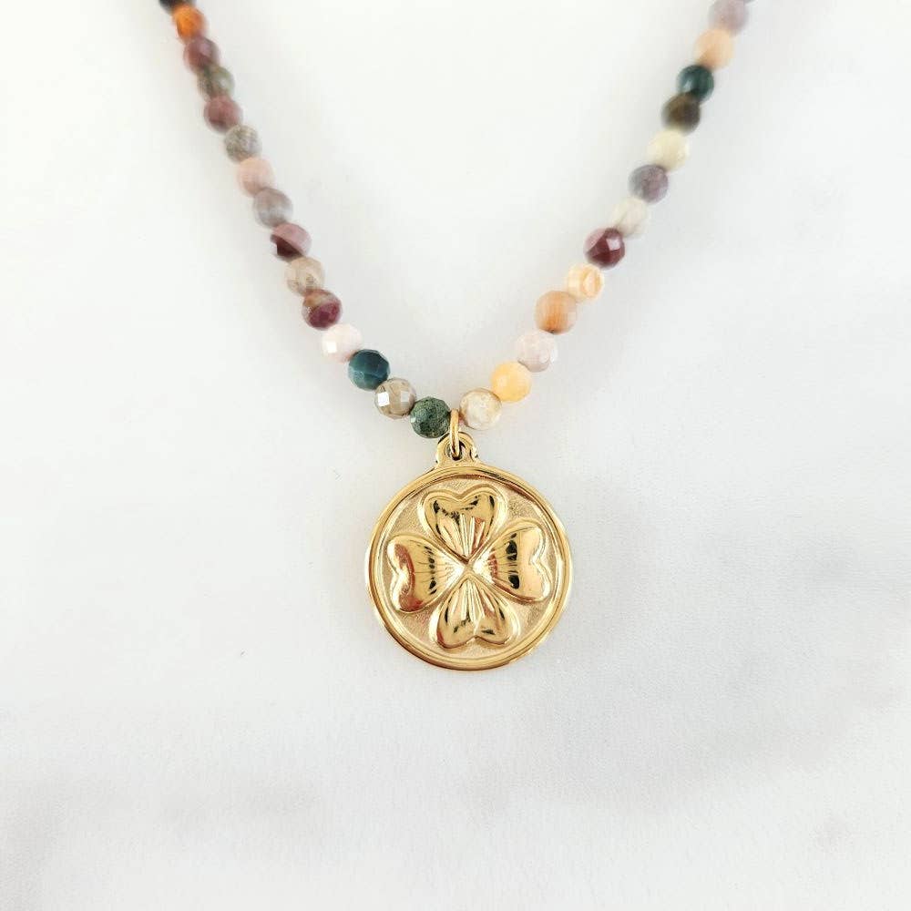 Collier trèfle Maya