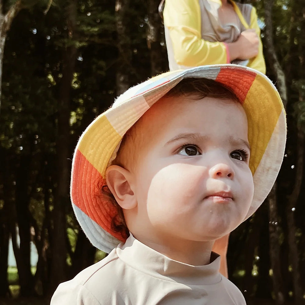 Maillot de bain anti-uv bébé beige