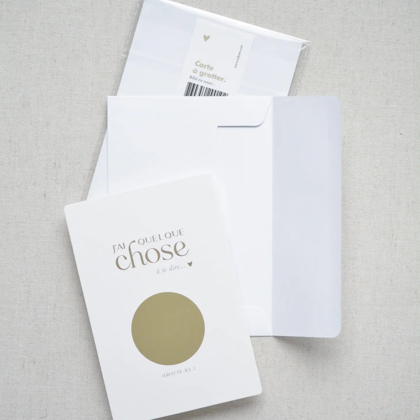 Cartes annonces à gratter 'parrain'