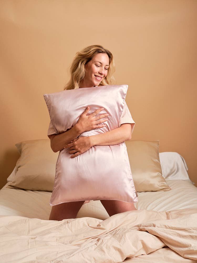 Taie d'Oreiller 100% Pure Soie de Mûrier