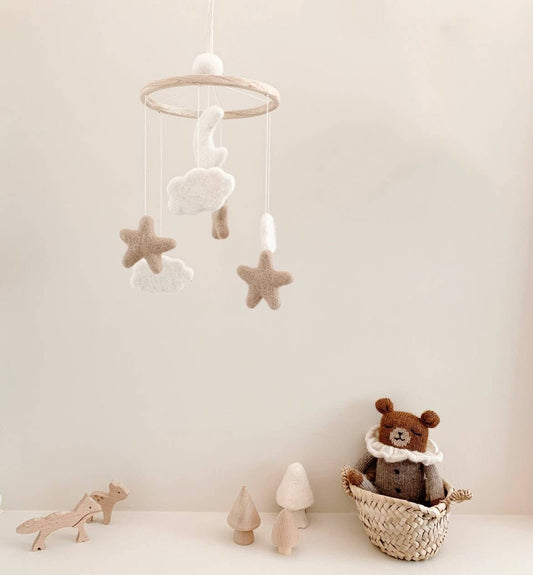 Mobile bébé Etoiles, Lunes et Nuages