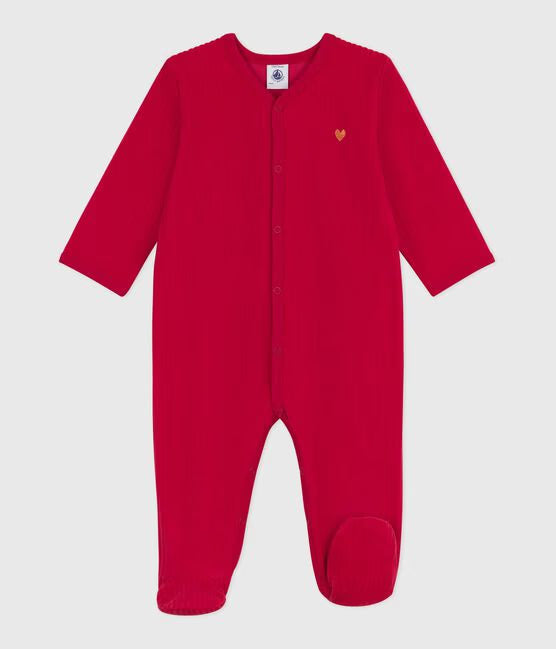 Pyjama bébé en velours de Noel